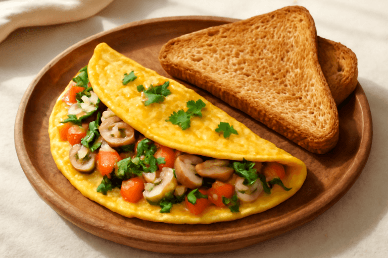 Energieboost Omelet met Volkoren Toast