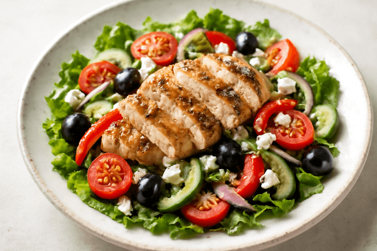Salade de Poulet Grillé à la Méditerranéenne