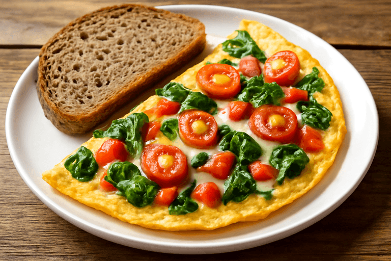 Energieboost Groente Omelet Ontbijt