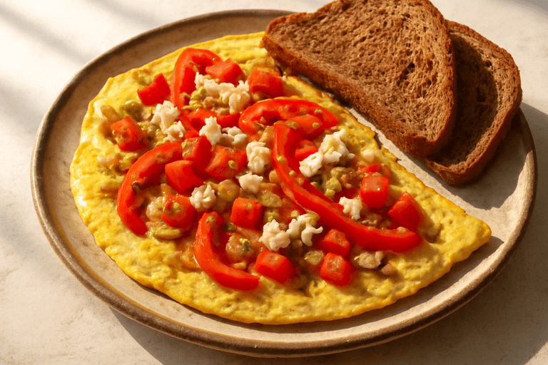 Κλασική Ομελέτα Πρωτεΐνης με Λαχανικά