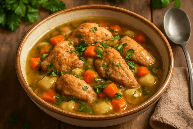 Lätt kycklinggryta med rotfrukter