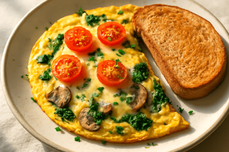 Energieboost Omelet met Volkoren Toast