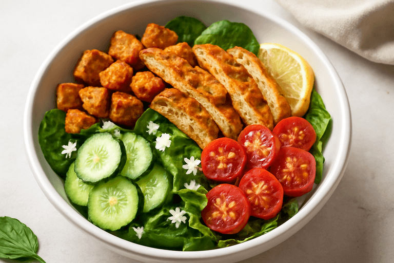 Proteinreiches Hähnchen-Süßkartoffel-Bowl