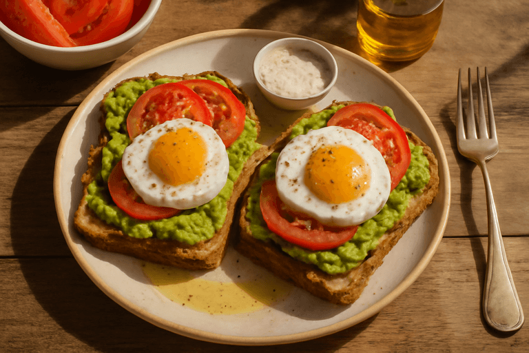 Tostadas Energéticas con Aguacate y Huevo