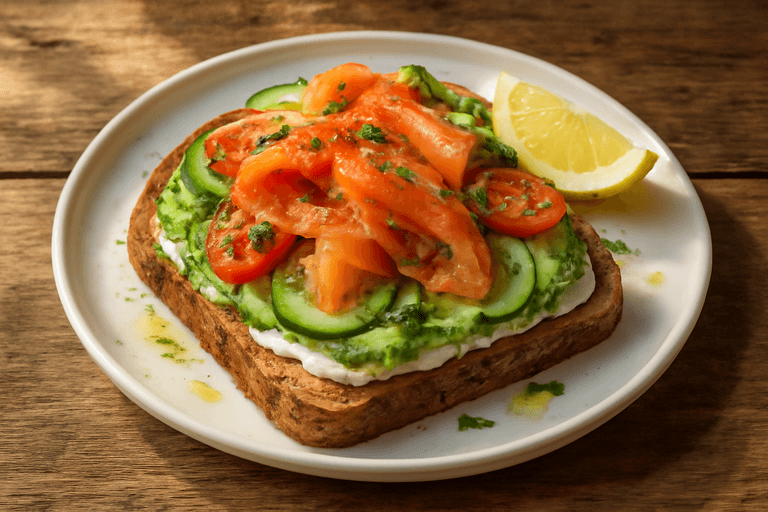 Power-Up Smoked Salmon & Avocado Breakfast Toast