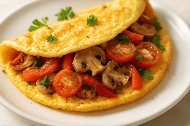 Omelette protéinée aux légumes classiques
