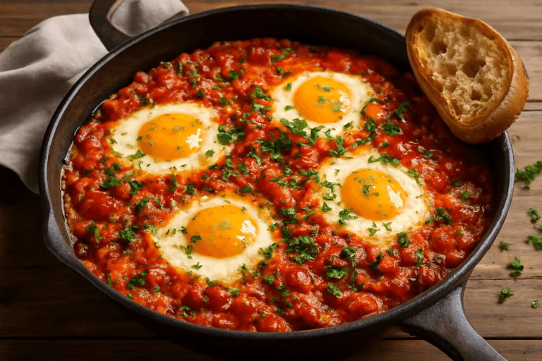 שקשוקה קלאסית עשירה בחלבון לאנרגיה ולמצב רוח