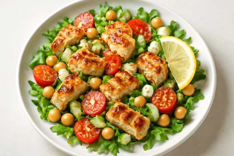 Salade de poulet méditerranéenne minceur