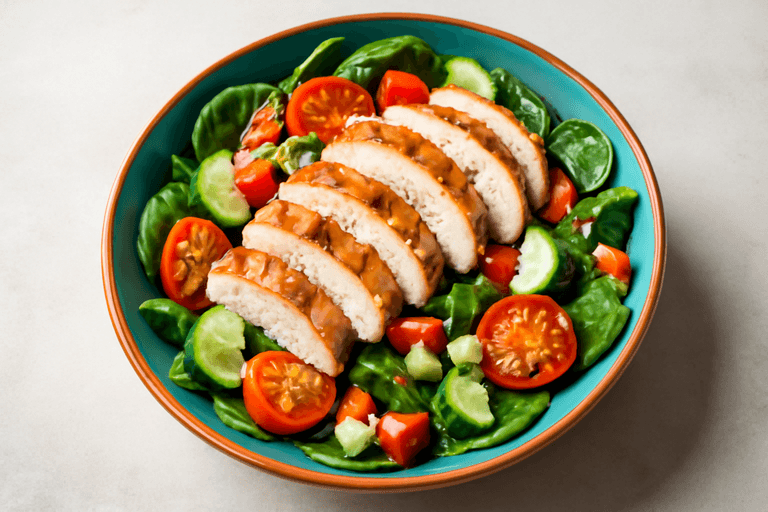 Proteinska salata s piletinom i povrćem