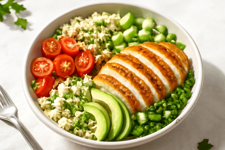Klassischer Hähnchen-Quinoa-Power-Salat