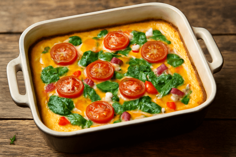 Omletă Clasică cu Legume la Cuptor