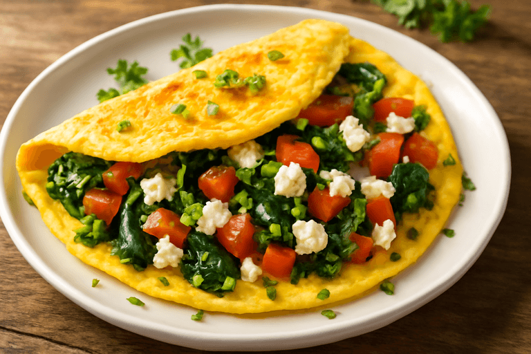 Proteinreiches Gemüse-Omelett