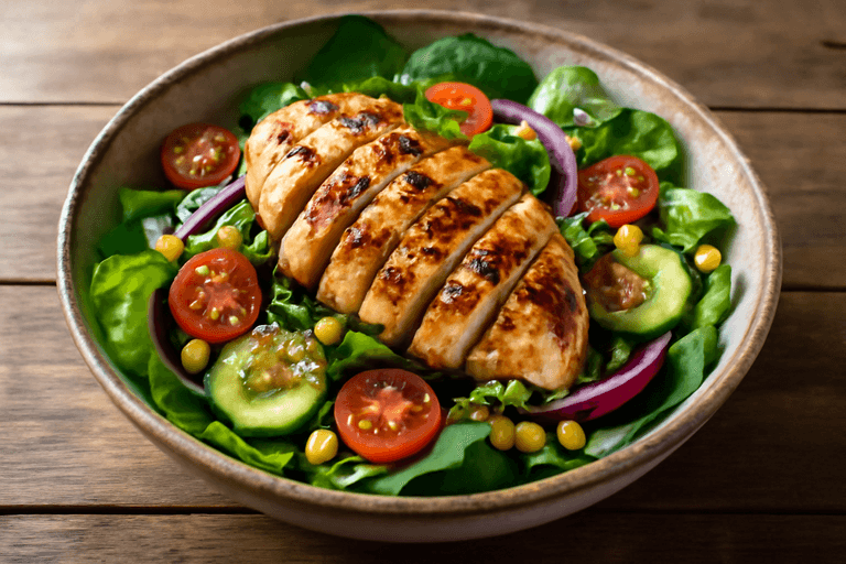 Ensalada de Pollo Clásica y Nutritiva