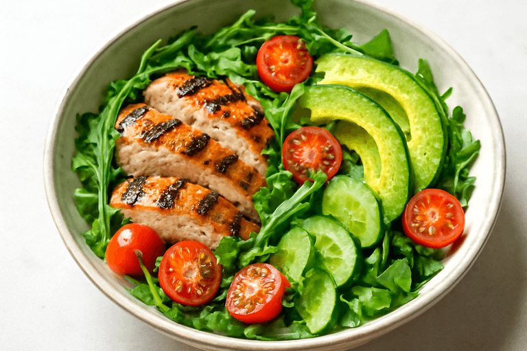 Izgara Tavuklu & Avokadolu Doyurucu Salata