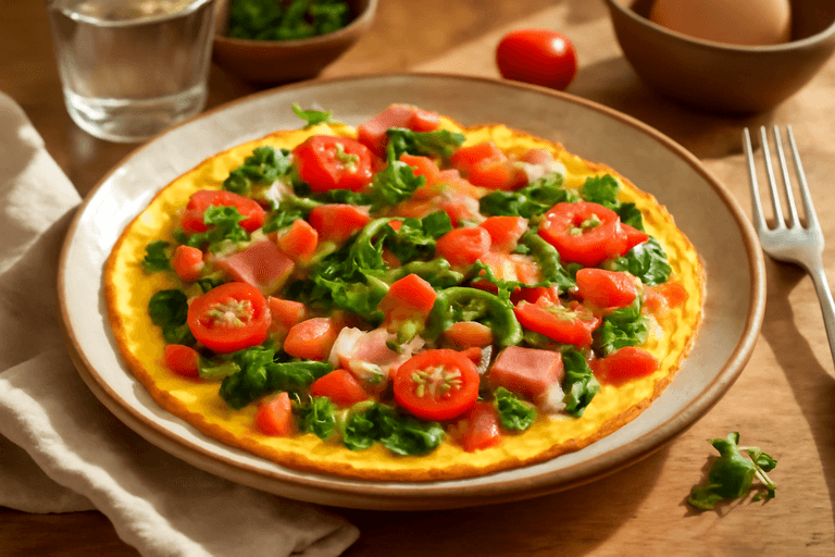 Proteinrik Frokostomelett med Grønnsaker