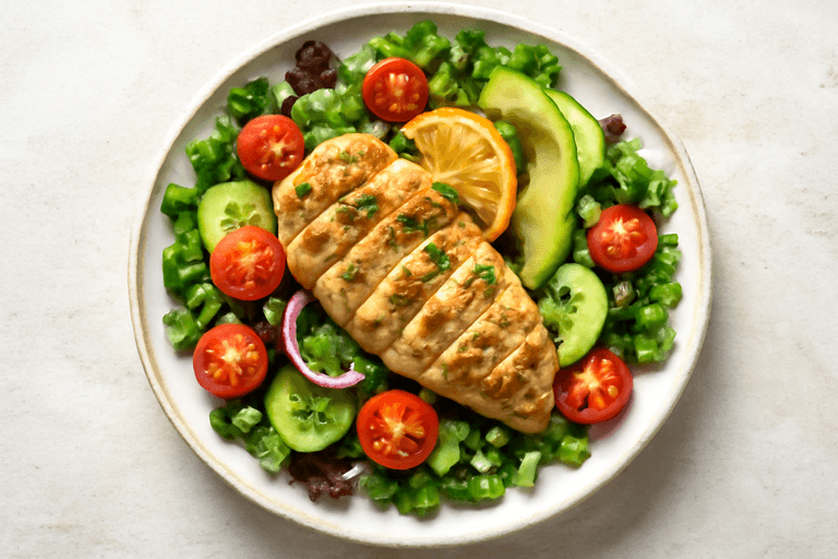 Grilled Lemon-Herb Chicken Salad