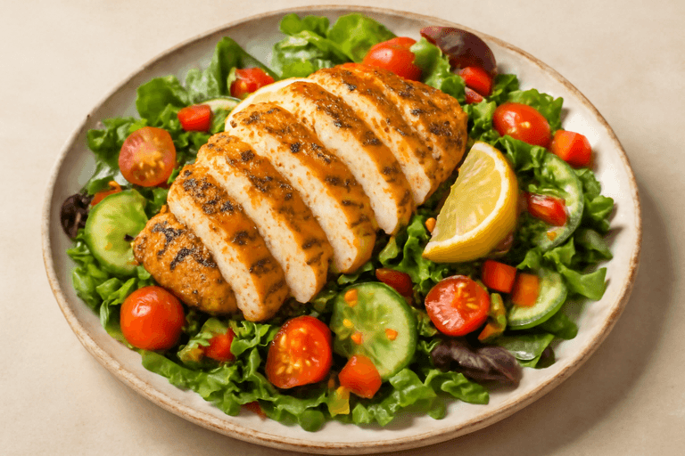 Grilled Lemon-Herb Chicken Salad