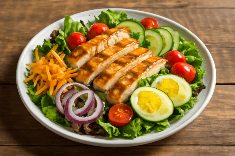 Ensalada de Pollo Clásica con Vinagreta de Limón