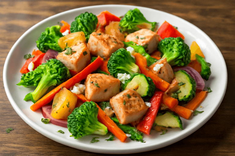 Leichte Hähnchen-Gemüse-Pfanne