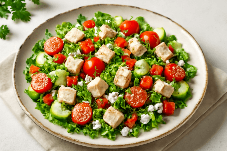 Light Mediterranean Chicken Salad