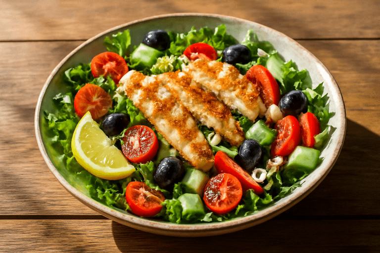 Ensalada Mediterránea con Pollo a la Parrilla