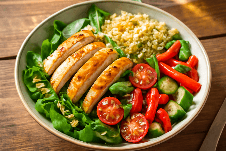 Energie Boost Salade met Gegrilde Kip en Quinoa