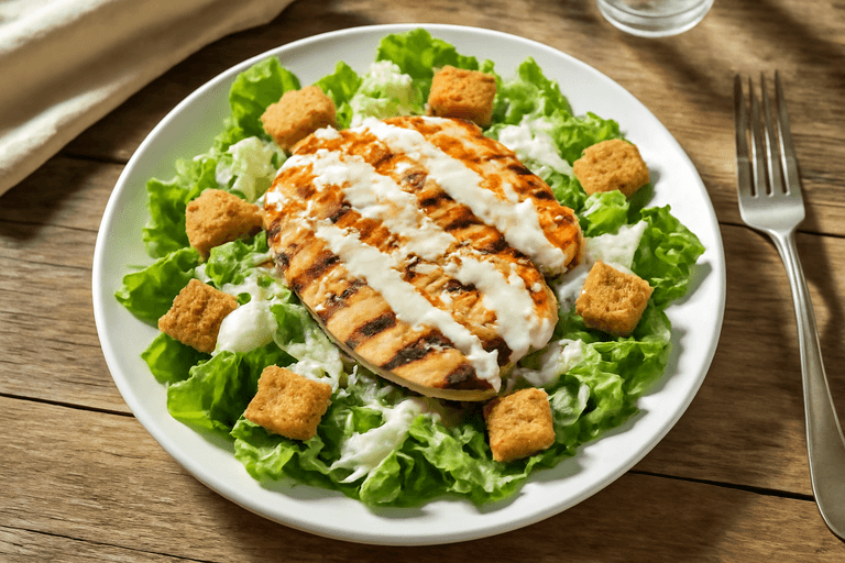 Ensalada César de Pollo a la Parrilla Ligera