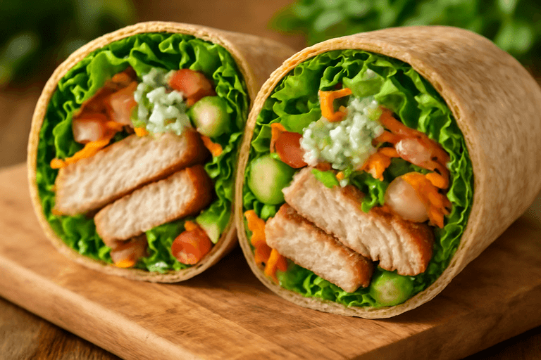 Leichter Puten-Gemüse-Wrap