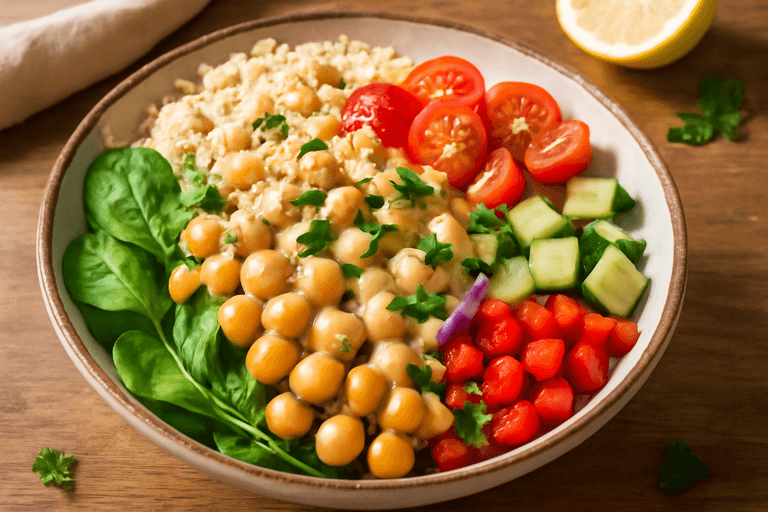 Energizing Mediterranean Chickpea Power Bowl