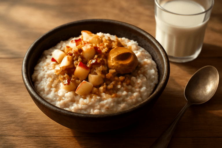 Klassisk Power-Frukost: Havregrynsgröt med Äpple & Nötter