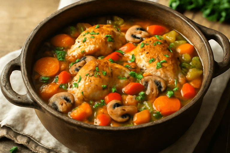 Lätt kycklinggryta med grönsaker