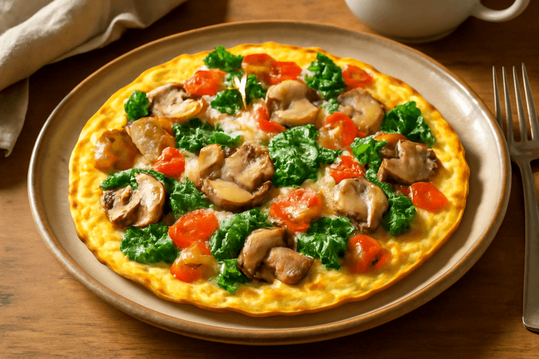 Proteinreiches Gemüse-Omelett