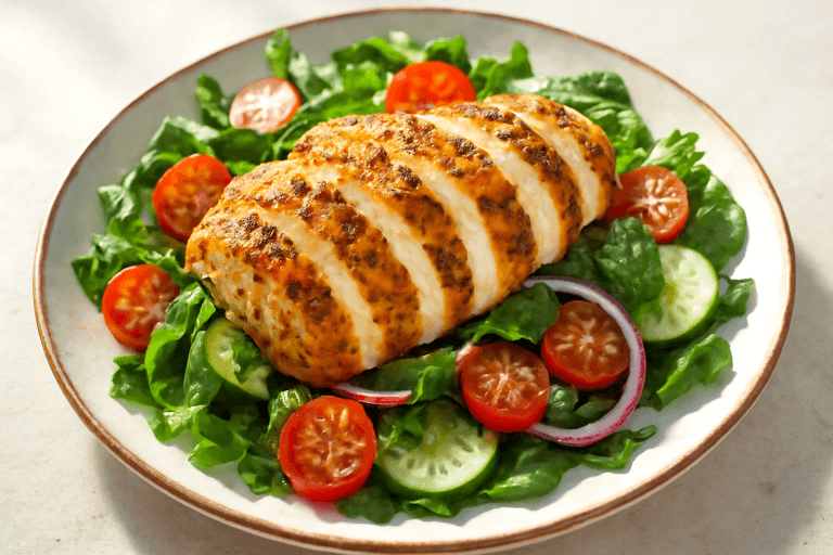 Grilled Lemon-Herb Chicken Salad