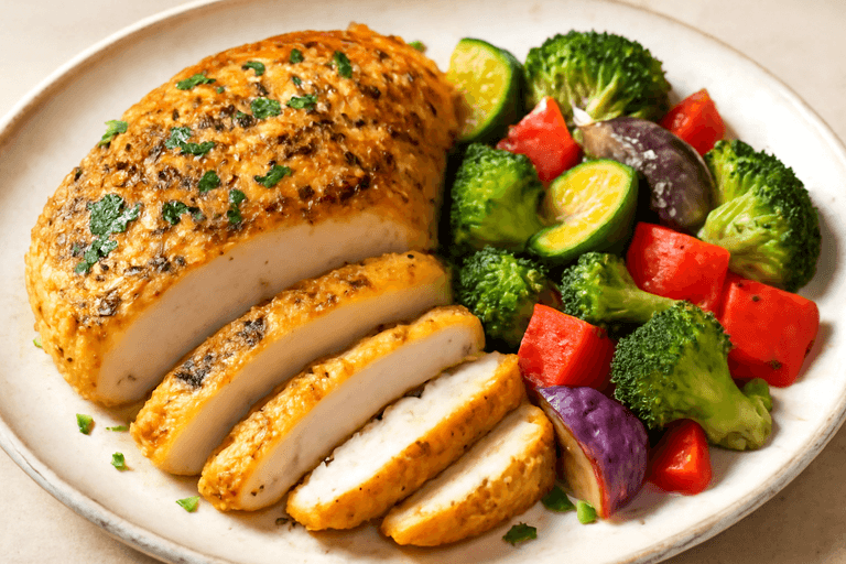 Herbed Lemon Chicken with Roasted Vegetables