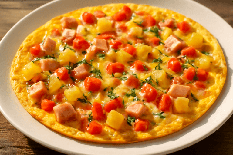 Herzhaftes Kraft-Frühstück: Proteinreicher Bauernomelett-Teller