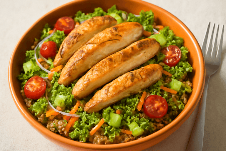 Ensalada de Pollo Asado con Quinoa y Vinagreta de Limón