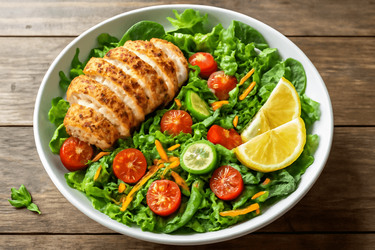 Lett Kyllingsalat med Sitronvinaigrette