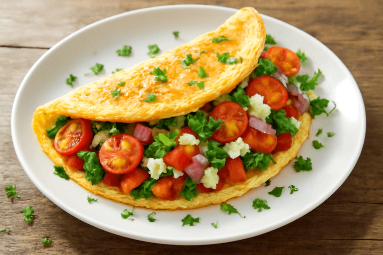 Protein-Packed Classic Veggie Omelette