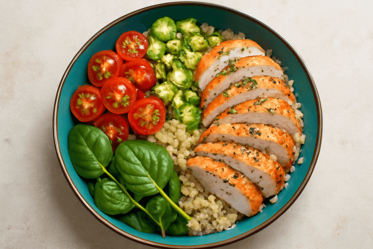 Grilled Chicken & Quinoa Power Bowl