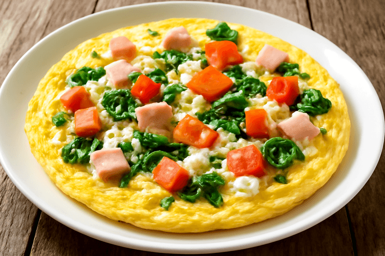 Proteinrik klassisk frokostomelett