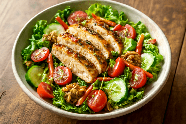 Salade Poulet Vitalité aux Légumes Croquants