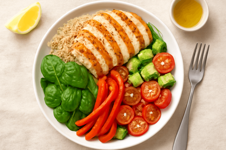 Grilled Chicken & Quinoa Salad Bowl