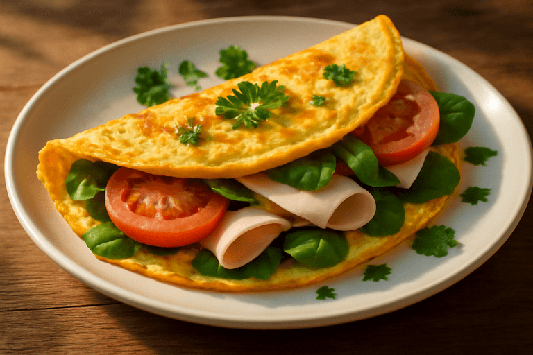 Proteinrik klassisk frukostomelett