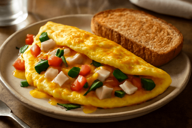 Power-Packed Classic Omelette with Whole Grain Toast