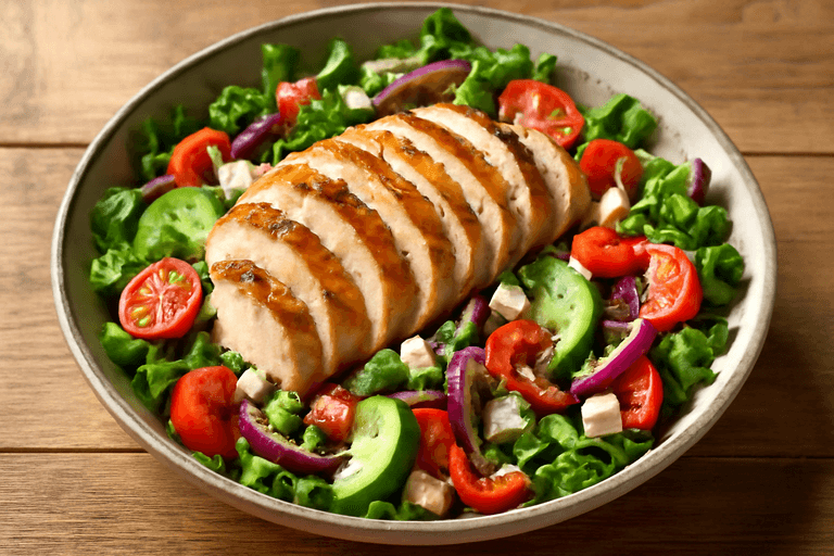 Grilled Mediterranean Chicken Salad