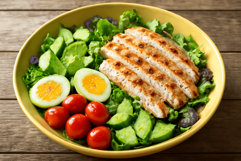 Ensalada Clásica de Pollo y Aguacate