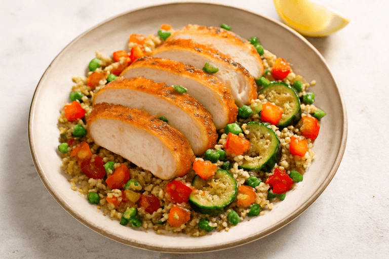 Kipfilet Met Geroosterde Groenten & Quinoa