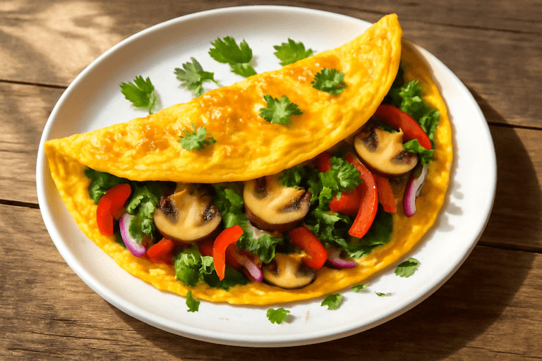 Omelette Énergie aux Légumes Croquants