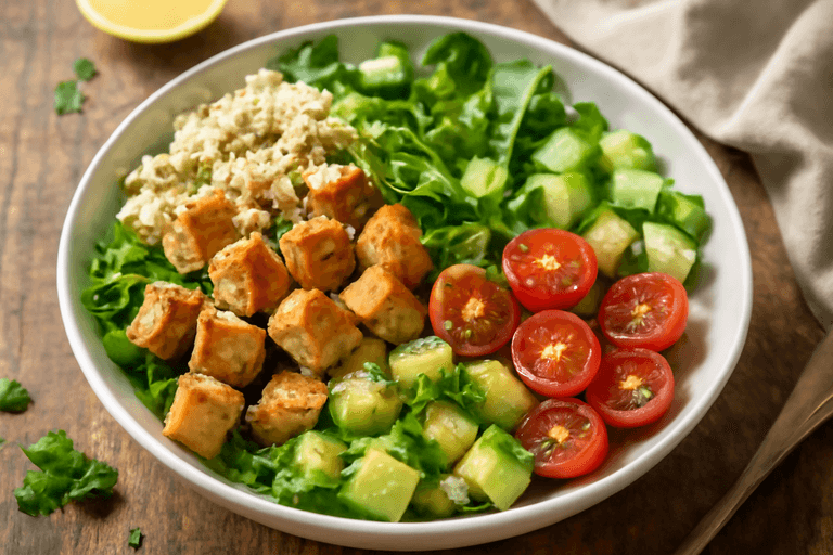 Kleurrijke Kipsalade met Quinoa en Avocado