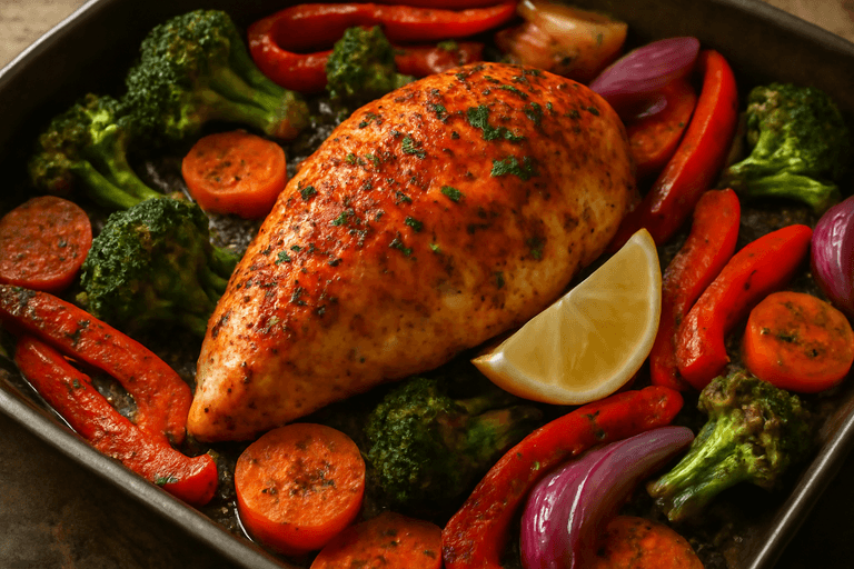 Energieboost Kip met Geroosterde Groenten